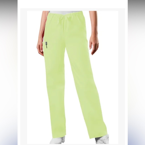NWT CHEROKEE 4100T Workwear Scrub tie pants. Sz S Tall.  Color Celadon unisex - Picture 1 of 4